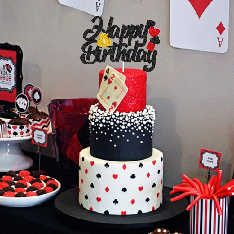 jintokys Casino Cake Topper,